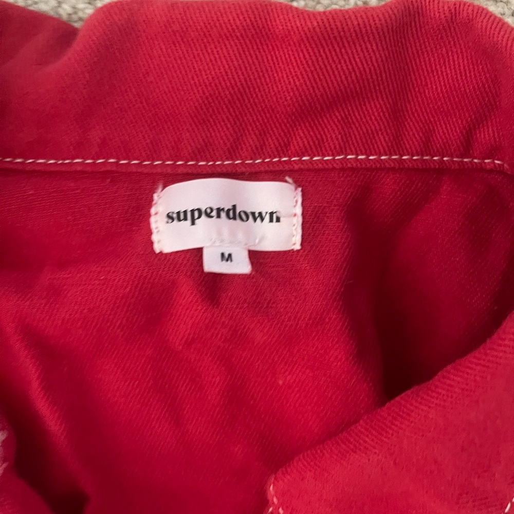 Revolve Red Utility Jacket - image 3